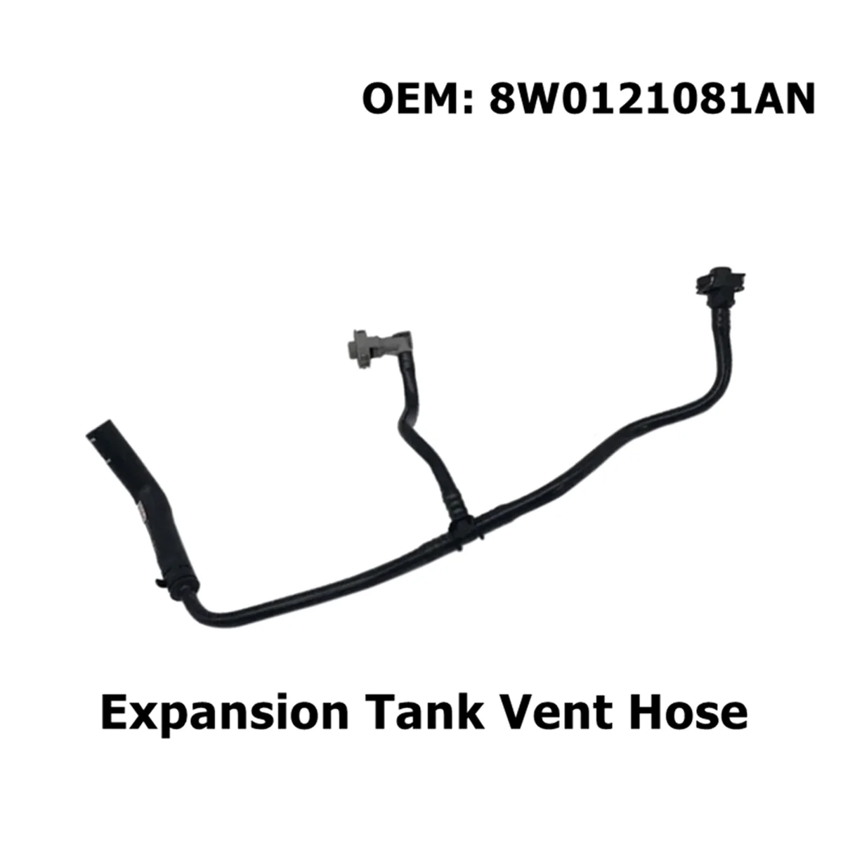 New Expansion Tank Vent Hose for Audi A4 A5 S4 S5 8W0121081AN Engine Coolant Radiator Overflow Pipe 8W0 121 081