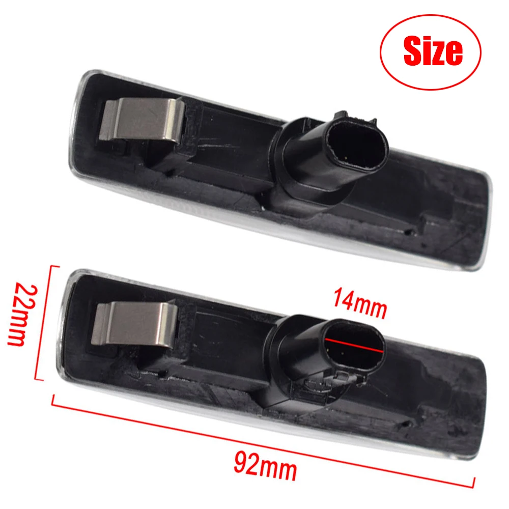 2x LED Side Marker Lamp Repeater Indicator Light For Rover Sport L320 Land Rover LR2 Freeland 2 L359 LR3 LR4 Discovery 3/4 L319