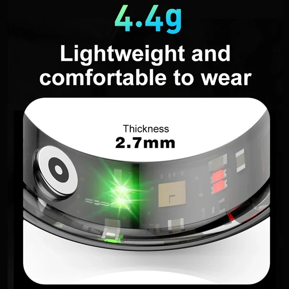 Luxury Smart Ring Gentleman And Ladies IP68 Waterproof Health Monitoring Step Count Multifunction Love Witness Ring Vitality New