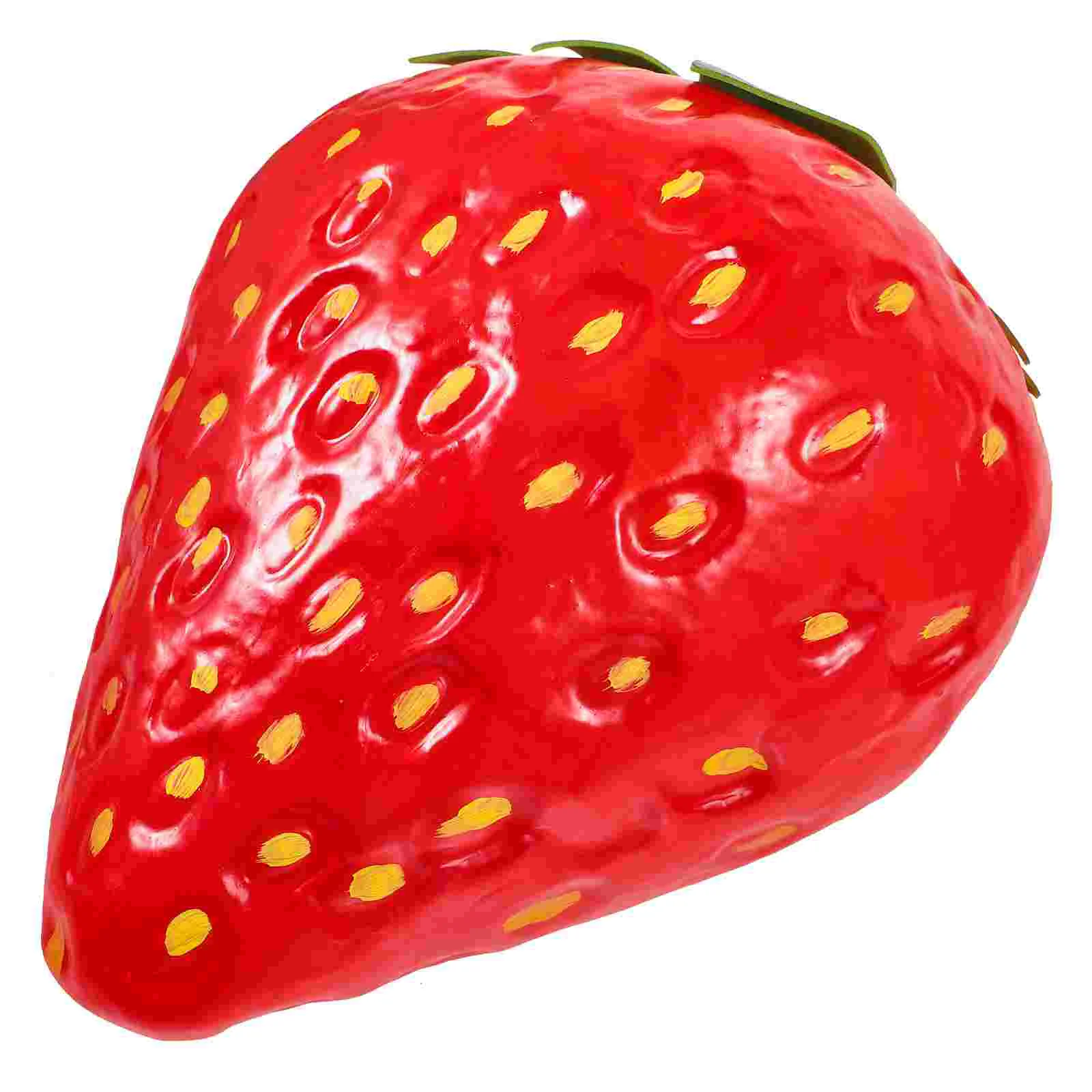 

Artificial Red Strawberries Fake Lifelike Simulation Realistic Strawberry Artificial Fruits Decoration