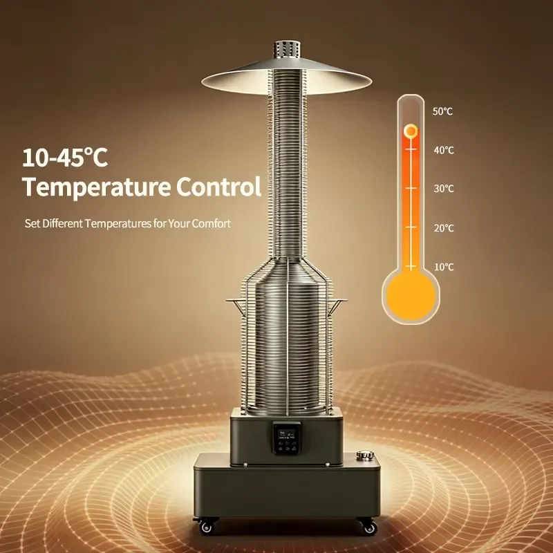 Zhongshan YIKA Factory Diesel Space Heater 130-200㎡ Heating Area Dual Power Supply Industrial Diesel Heating Stove BSCI CE