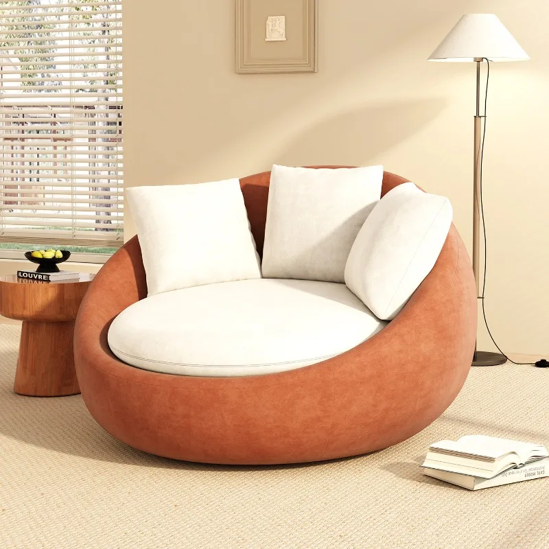 Poufs de jeu, Canapés de salon, Pouf en velours moderne, Canapés de salon pour enfants, Tumbonas de plage courbés individuels, Meubles tendance