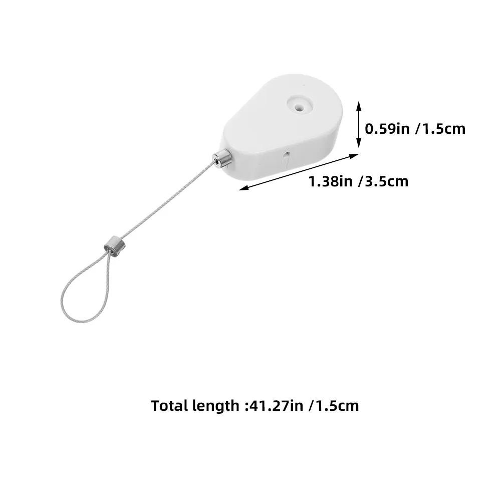 1Set Retractable Anti-Loss Cable Case Heavy-Duty Steel Wire One-Button Operation for Laptops Tablets Projectors Secure Storage
