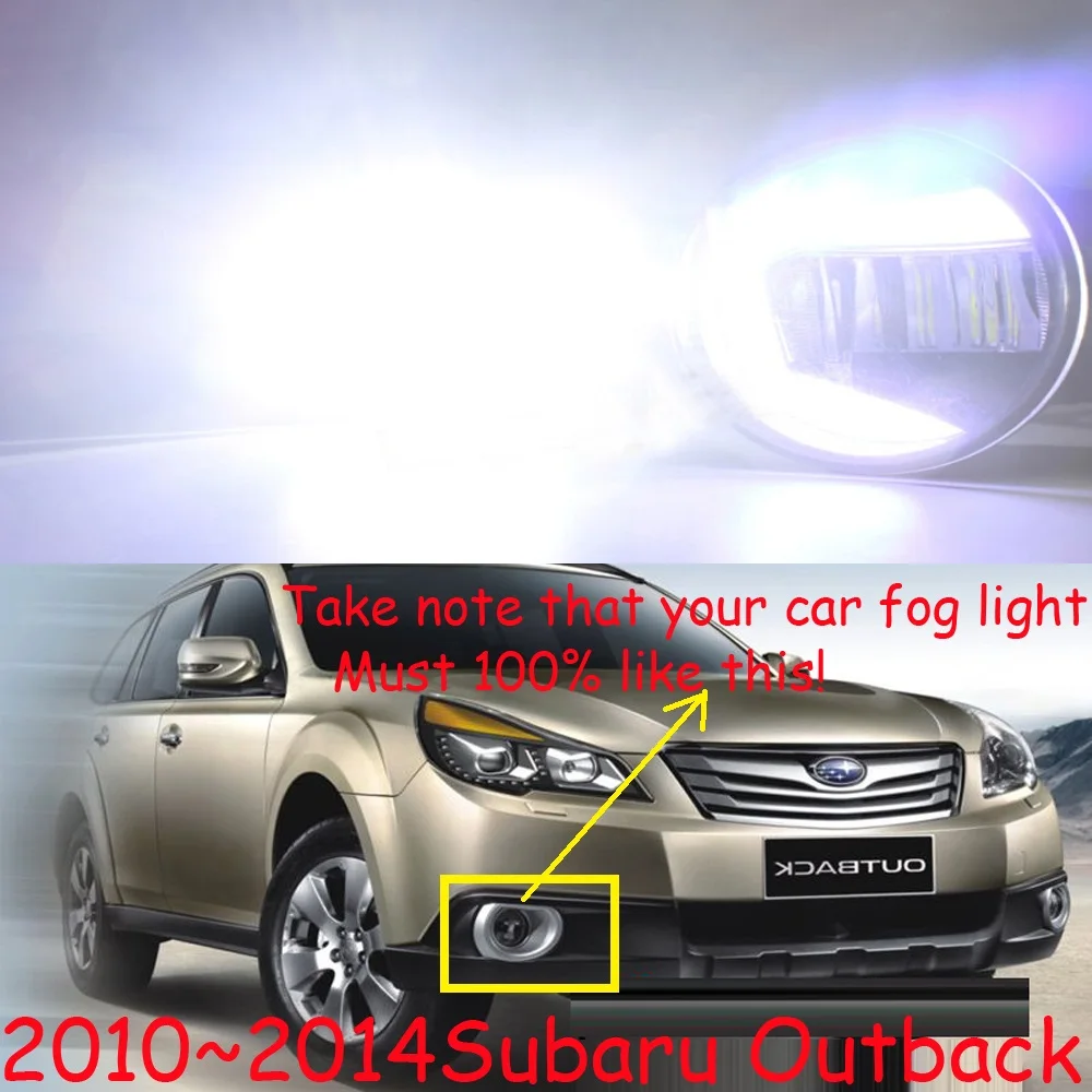 Car Bumper Lamp For Headlight 2010~2014 Subaru Outback Daytime Light LED Car Accessories Daylamp For Outback Fog Lamp