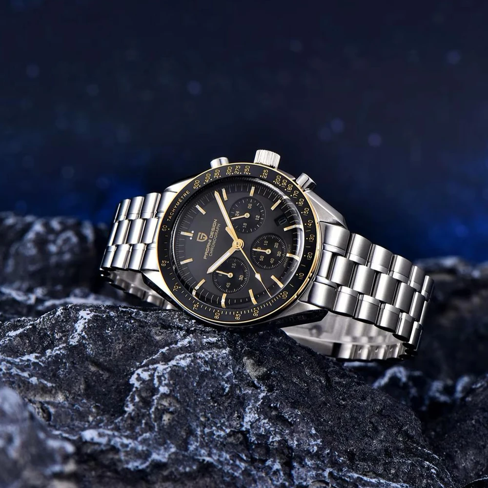 

PAGANI DESIGN 2025 Men‘s Luxury Sport Chronograph Watch For Men 100M Waterproof Wristwatch Stainless steel shockproof VK63 Clock