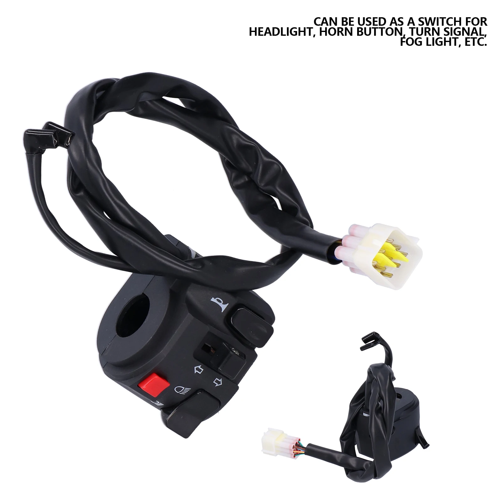 7/8 Zoll Lenkerschalter Lenkerschalter 7/8 Zoll Motorrad Lenkerschalter Hupenknopf Scheinwerfer Drehen Nebelscheinwerfer Controller