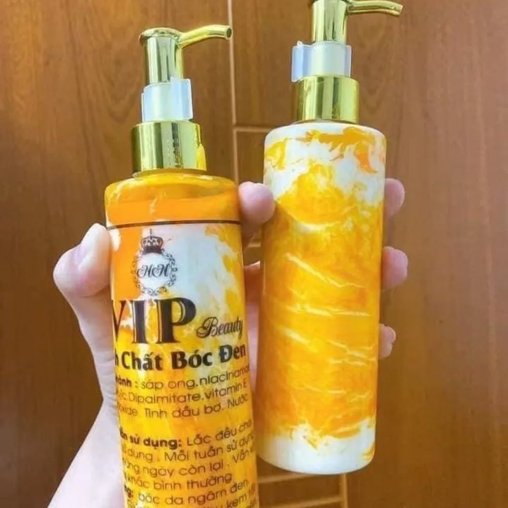 Tinh Chất Bốc Đen Làm Trắng Da Căng Mịn Chuyên SâuVIP Kem Body eeply Hydrating Soothing And  Reducing Melanin Whiter Ski