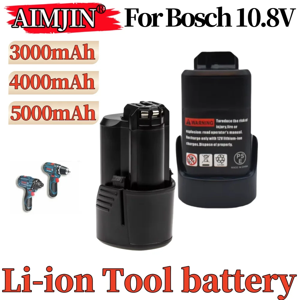 

10.8V 3.0/4.0/5.0Ah Power tool li-ion, for BOSCH 10. 8V-LI,GLI 10.8V-LI,PS40-2,PS20-2,PS10-2 2 607 336 014,2 607 336 864,BAT411