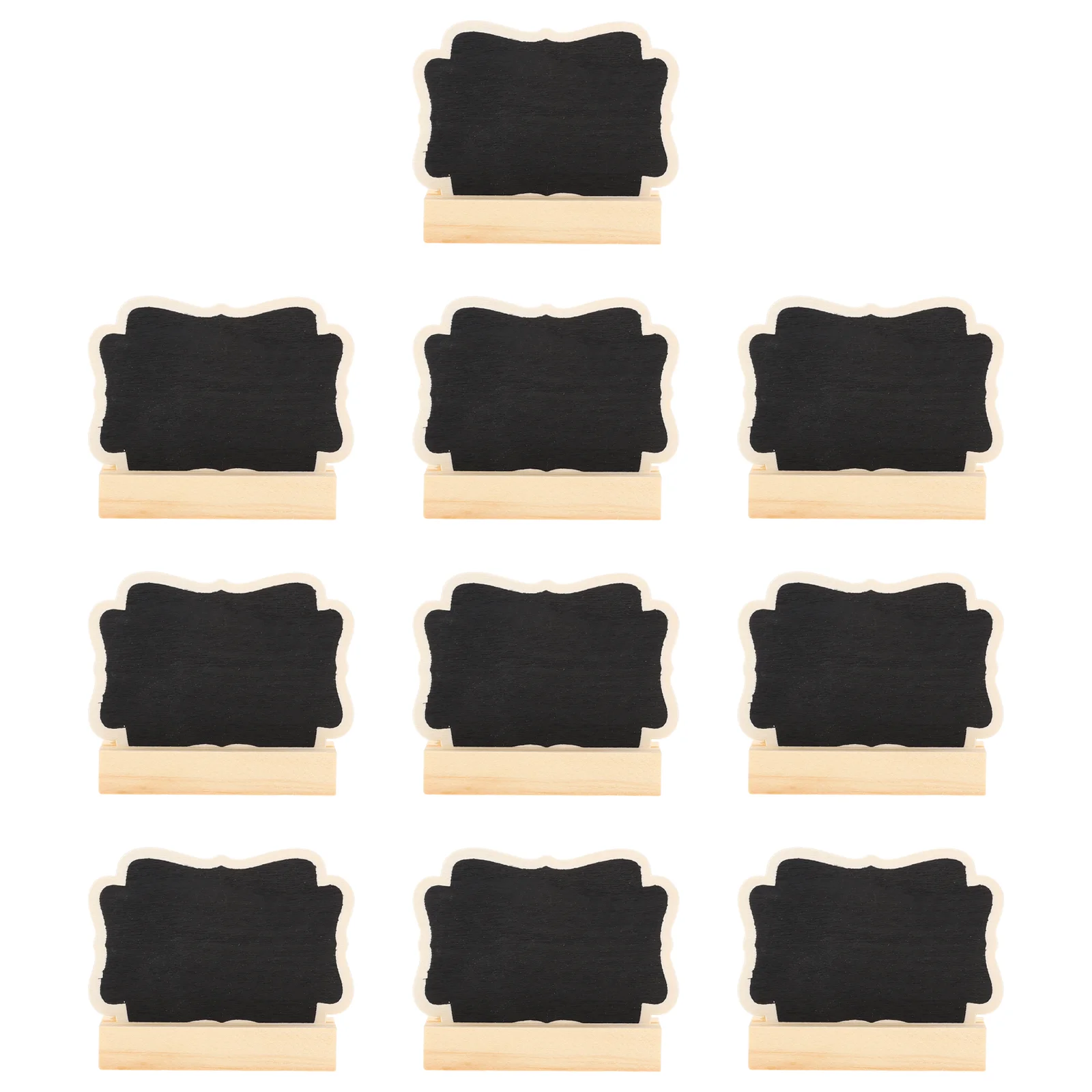 

10 Pcs Blackboard Cake Decorations Mini Wooden Chalk Boards Signs Dining Room Table