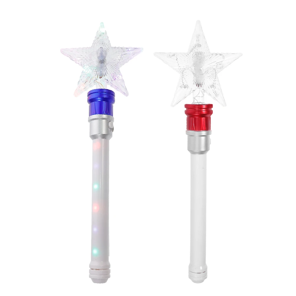 

2pcs Glowing Wand Sticks Bright Light Rotating Design Portable Party Concert Kids Toys Led