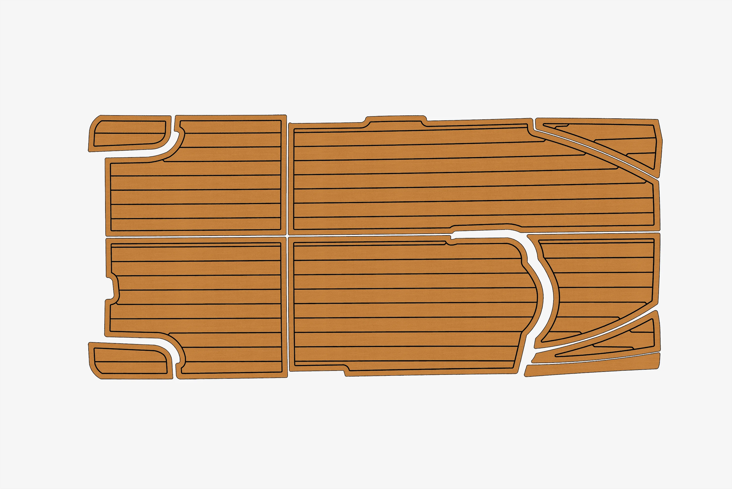 

2009-2013 Boston Whaler 15 Super Sport 1/4"6mm Eva Faux Teak Deck Surfing Boat Fishing Boat Motorcycle Non-Slip mat Marine Floor