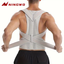 Ajustável Unisex Postura Corrector Brace, Correcção Corcunda Belt, Stop Slouching,Back Alignment e Clavícula Suporte