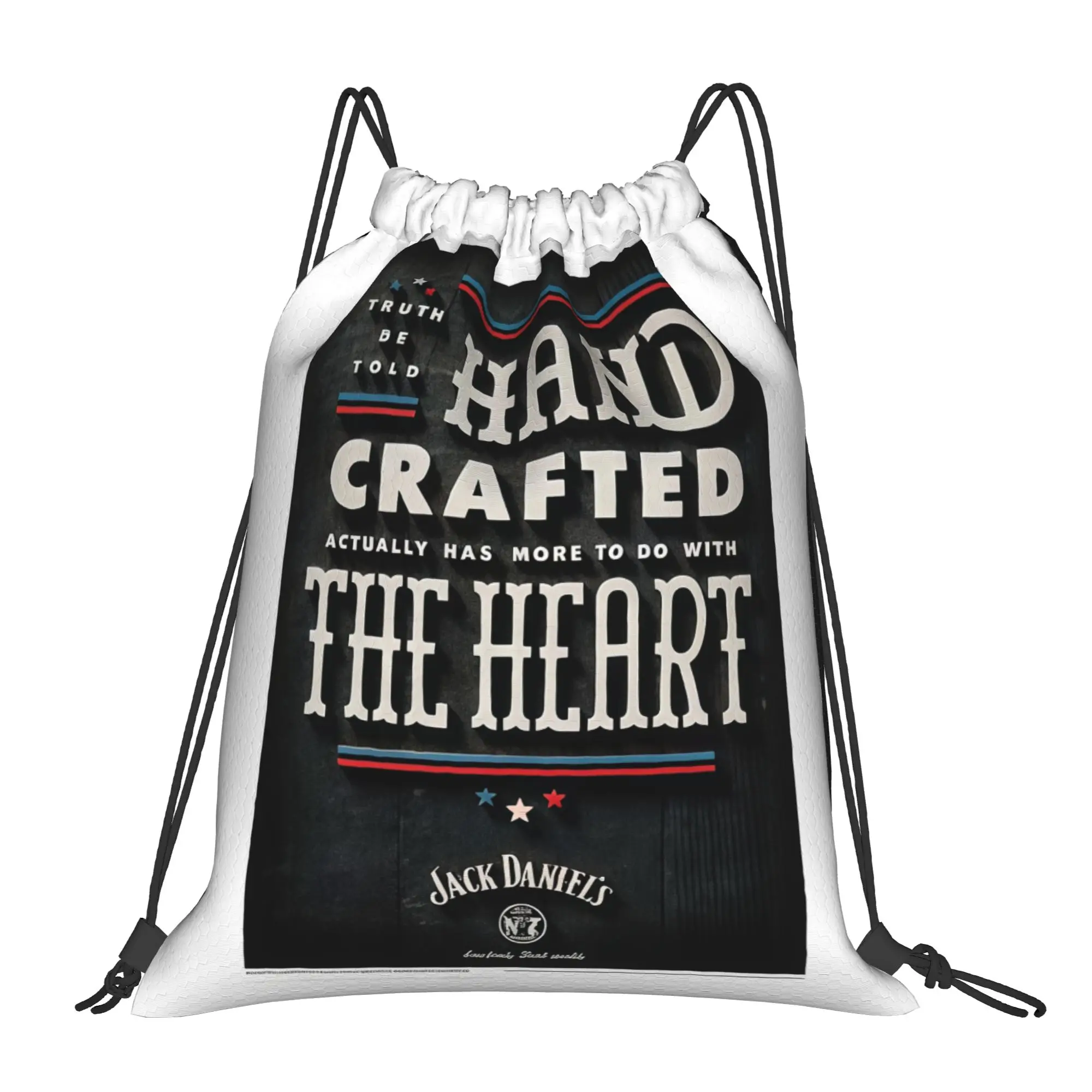 

Спортивные сумки-рюкзаки JJack Daniel'sS ручной работы с завязками, портативные, для езды на велосипеде, для спортзала, для хранения вещей