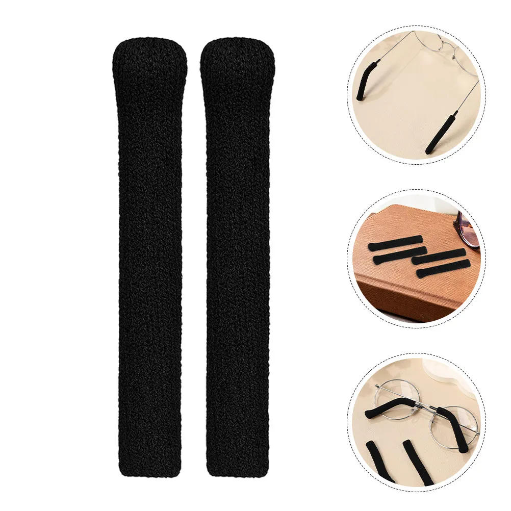 

3Pairs Premium Knitted Eyeglass Ear Pads Anti-Slip Temple Sleeves Comfortable Non-Slip Ear Protectors for All Eyeglasses