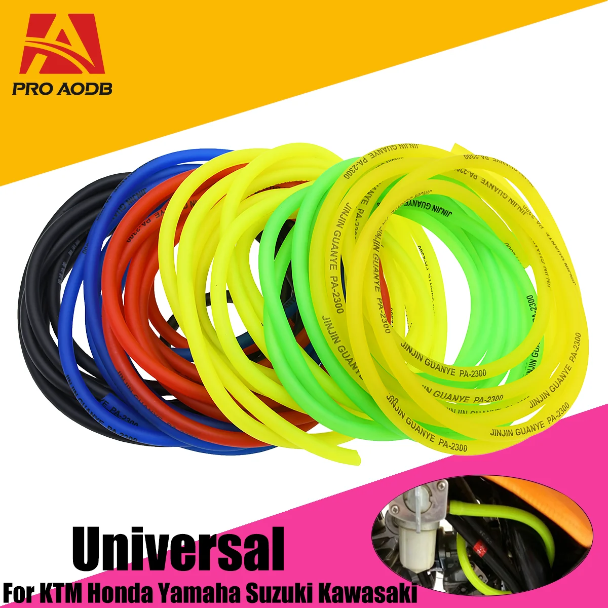 

Universal 1M Motorcycle Hose Petrol Fuel Line Hose Gas Oil Pipe Tube For Mini Moto Dirt Bike ATV Quad Minimotor Scooter