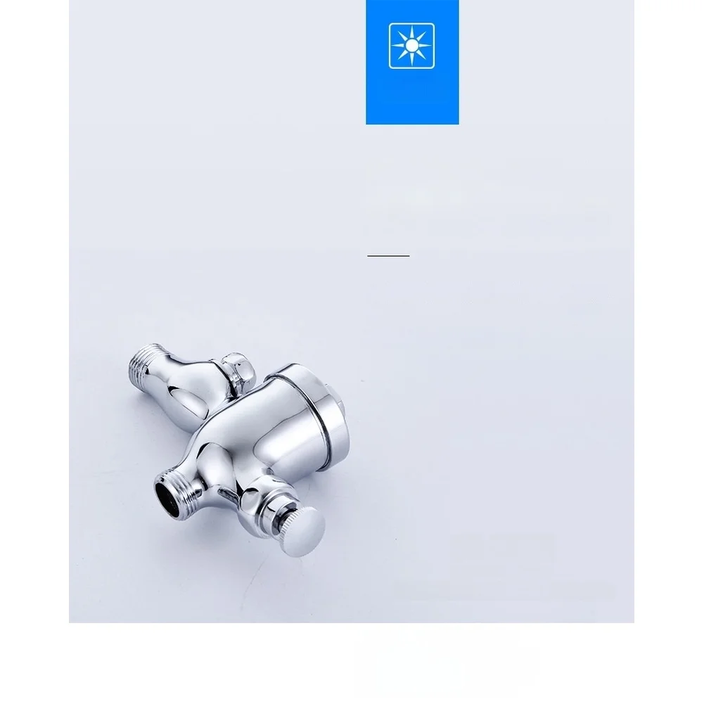 Solid Copper Urinal Flush Valve with Ergonomic Lever and Automatic Delay Function for Consistent Operational Performance