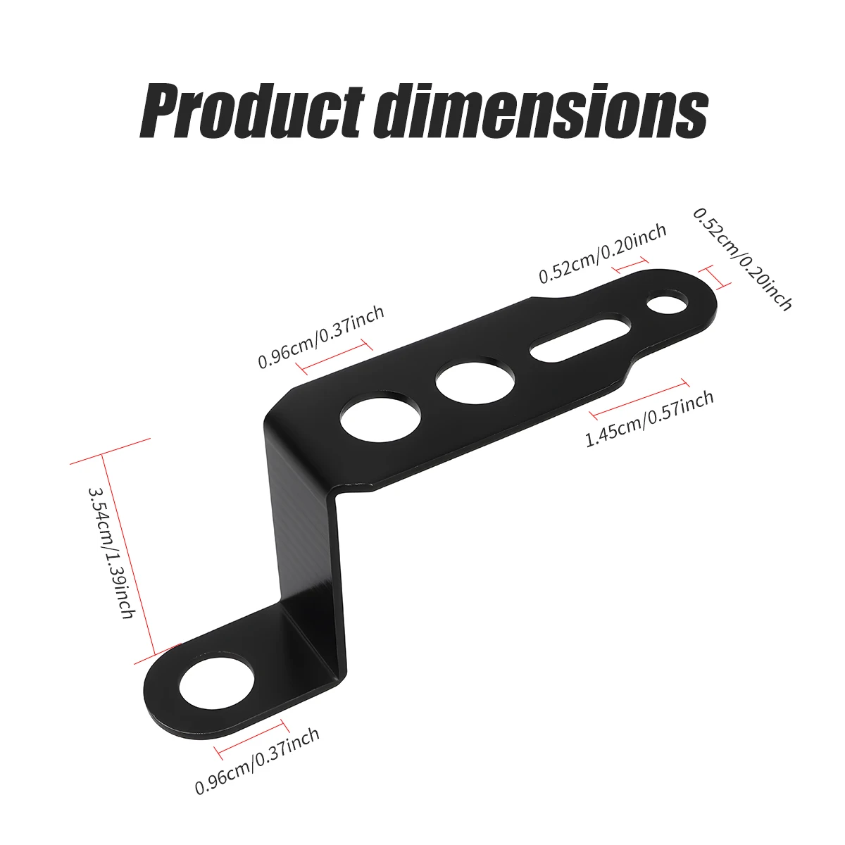 1/2pcs Motorcycle LED Spotlight Mounts Bracket Front Rearview Mirror Extension Holder Aluminum Alloy Z Shaped Headlight Bracket image 5