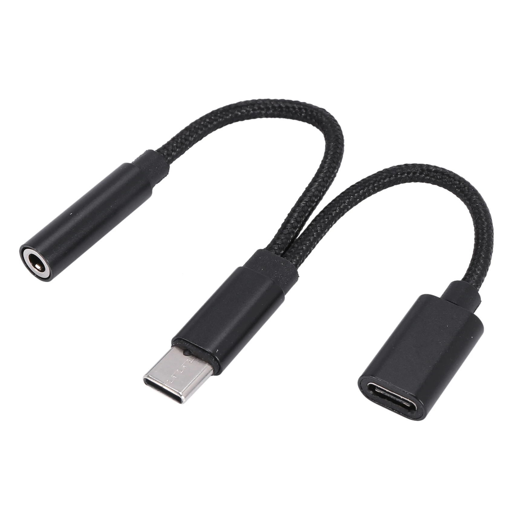Adaptor Headphone Tipe C 2 In 1 Superior-2, Konverter Pengisi Daya Audio AUX Jack Splitter USB C untuk Huawei Xiaomi