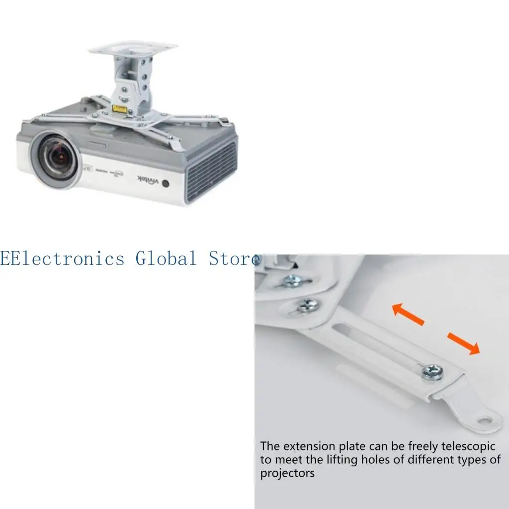 462B Projector Hanger Universal Extendable DLP LCD Ceiling Projector Mount Bracket