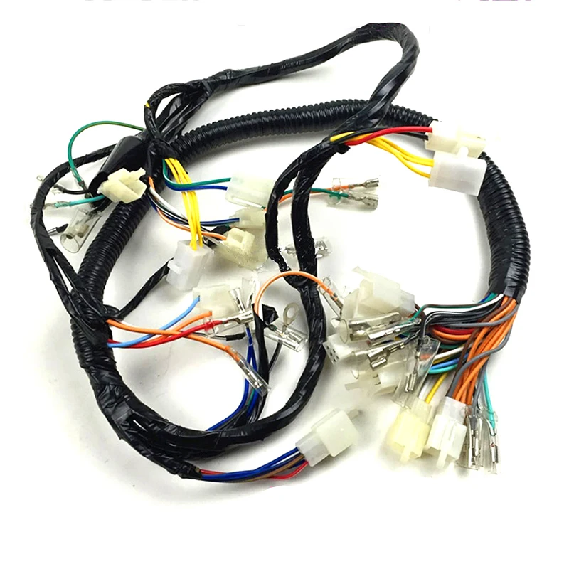 Motorcycle Electrical Wiring Harness Wire Cable Line For Suzuki Haojue qingqi 125cc GN125 GN 125