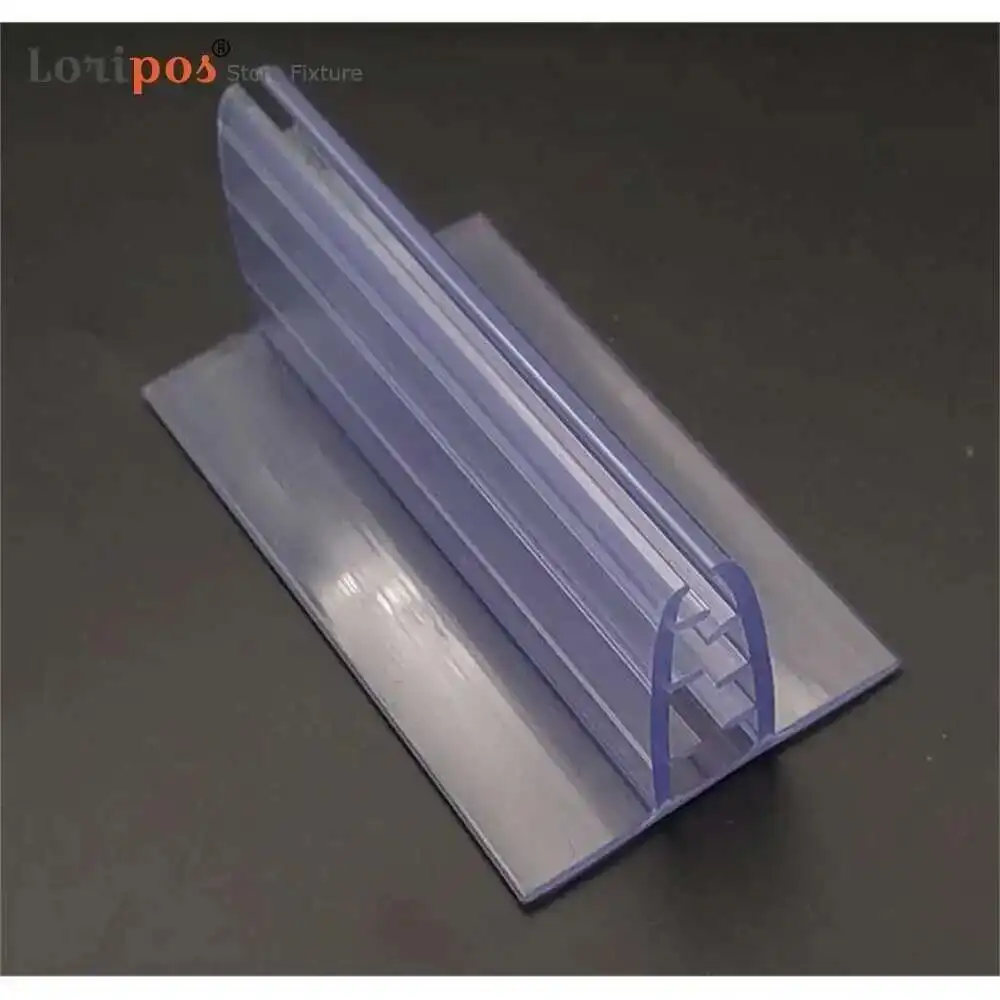 Clip per cartello Talker per scaffale del supermercato Morsetto per porta etichette con impugnatura in PVC morbido Morsetto per cartellino del prezzo Display a scatto sulla striscia dati Clip per fogli di schede Kt
