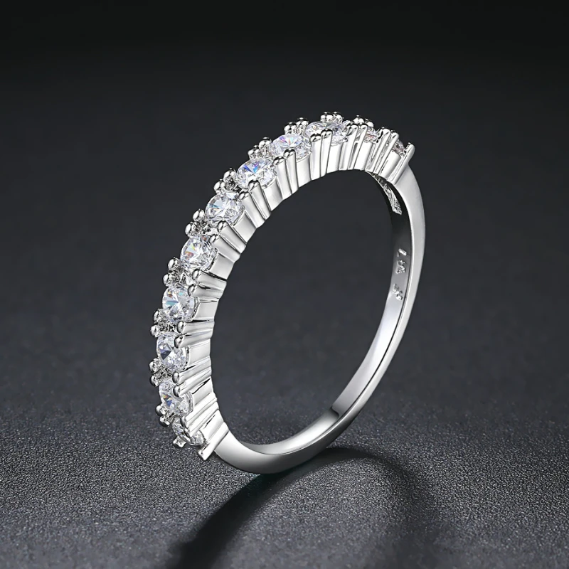 Geometric Circular Fine Rings Copper Set Zircon Women Advanced Feeling Ring Extremely Fine Jewelry Engagement Anniversary Gift