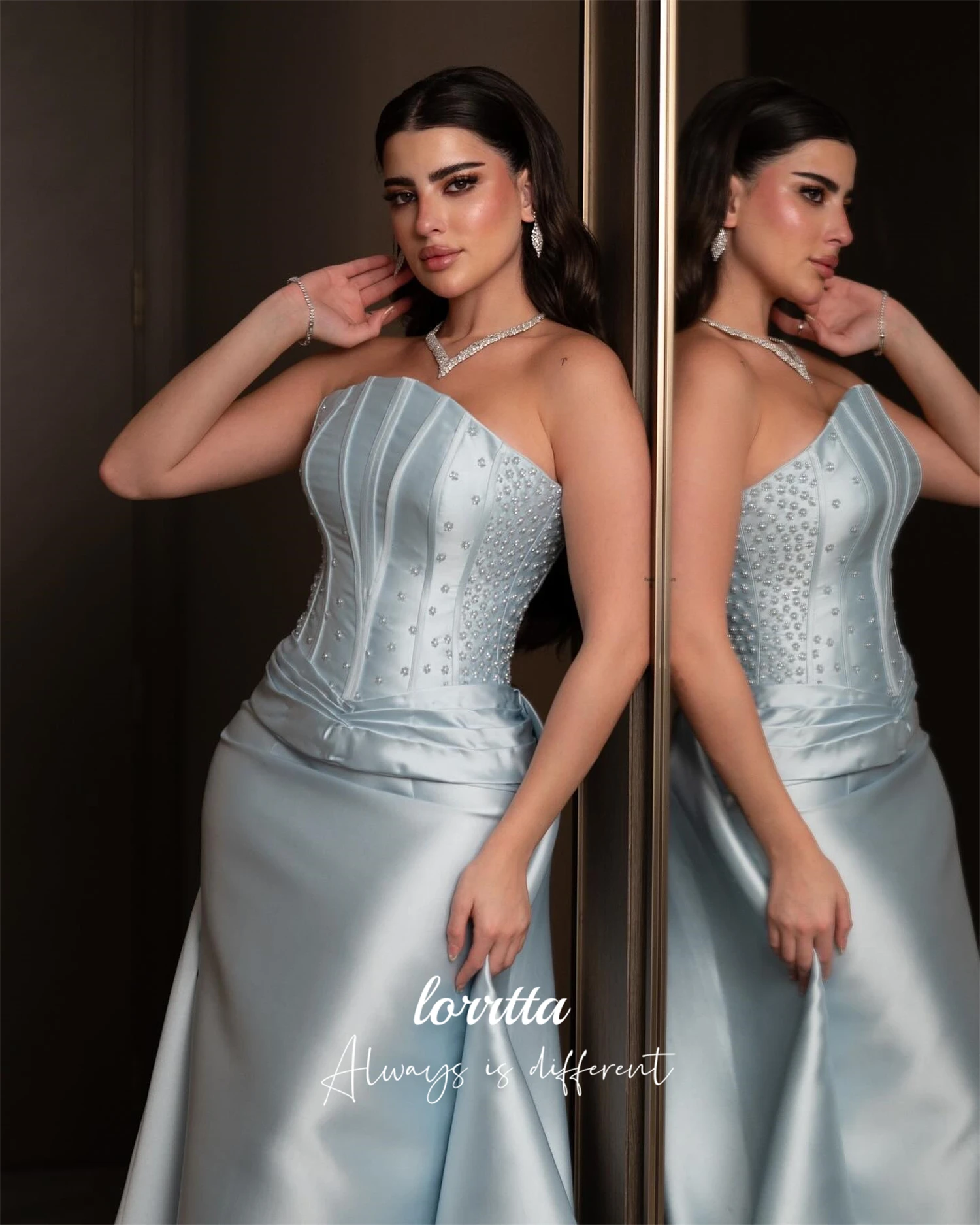 Loretta Maßgeschneidertes Ballkleid, Geburtstagskleid, Damen, sexy Hochzeitsgastkleider, edle Meerjungfrau-Sommerkleider, elegantes Partykleid