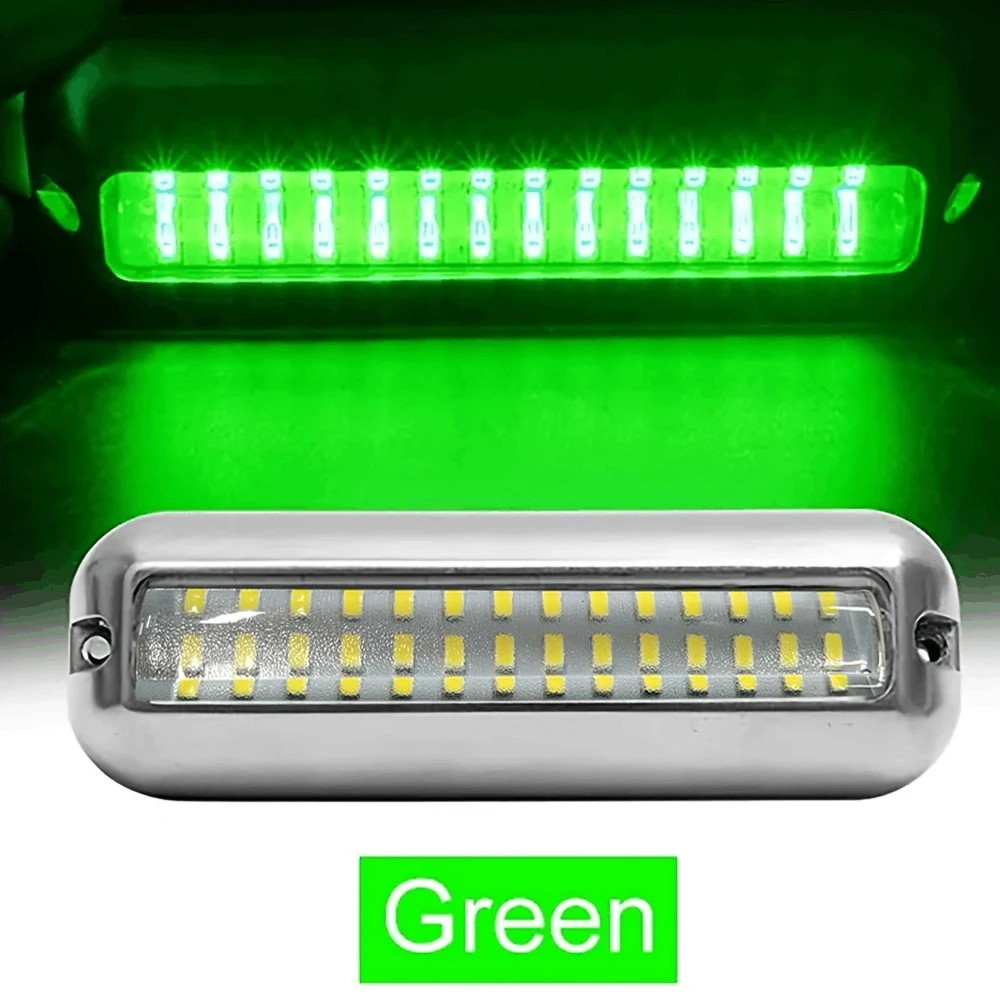 High Brightness Ship Light Yacht Light 42LED Underwater Light 10-30V Waterproof 27LED Stainless Steel Ship Underwater Light