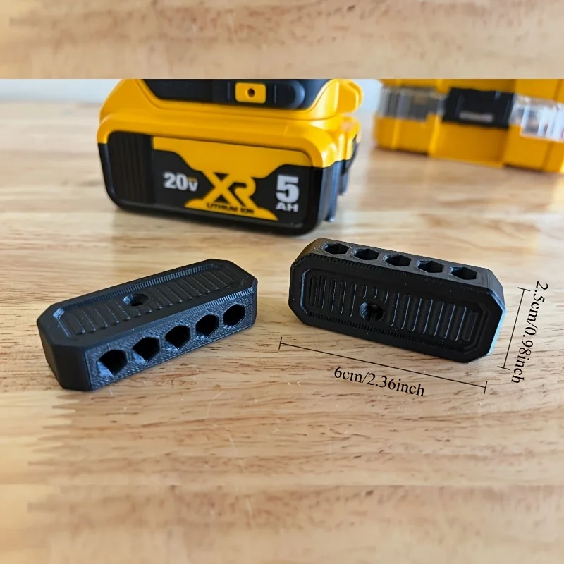 2Pcs a Holder & Organizer for Dewalt 12V/20V Drill Bits and Hex Bits, Capable of Storing 10pcs of 1/4-inch Hex Bits