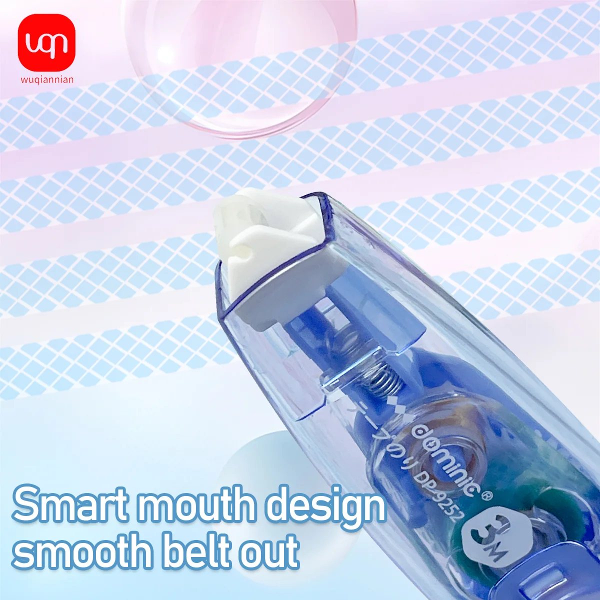 WQN-1PC Simple Large Capacity Double-sided Tape Refillable Core 3M Cutting DIY Notebook Roller Tape School Stationery Supplies