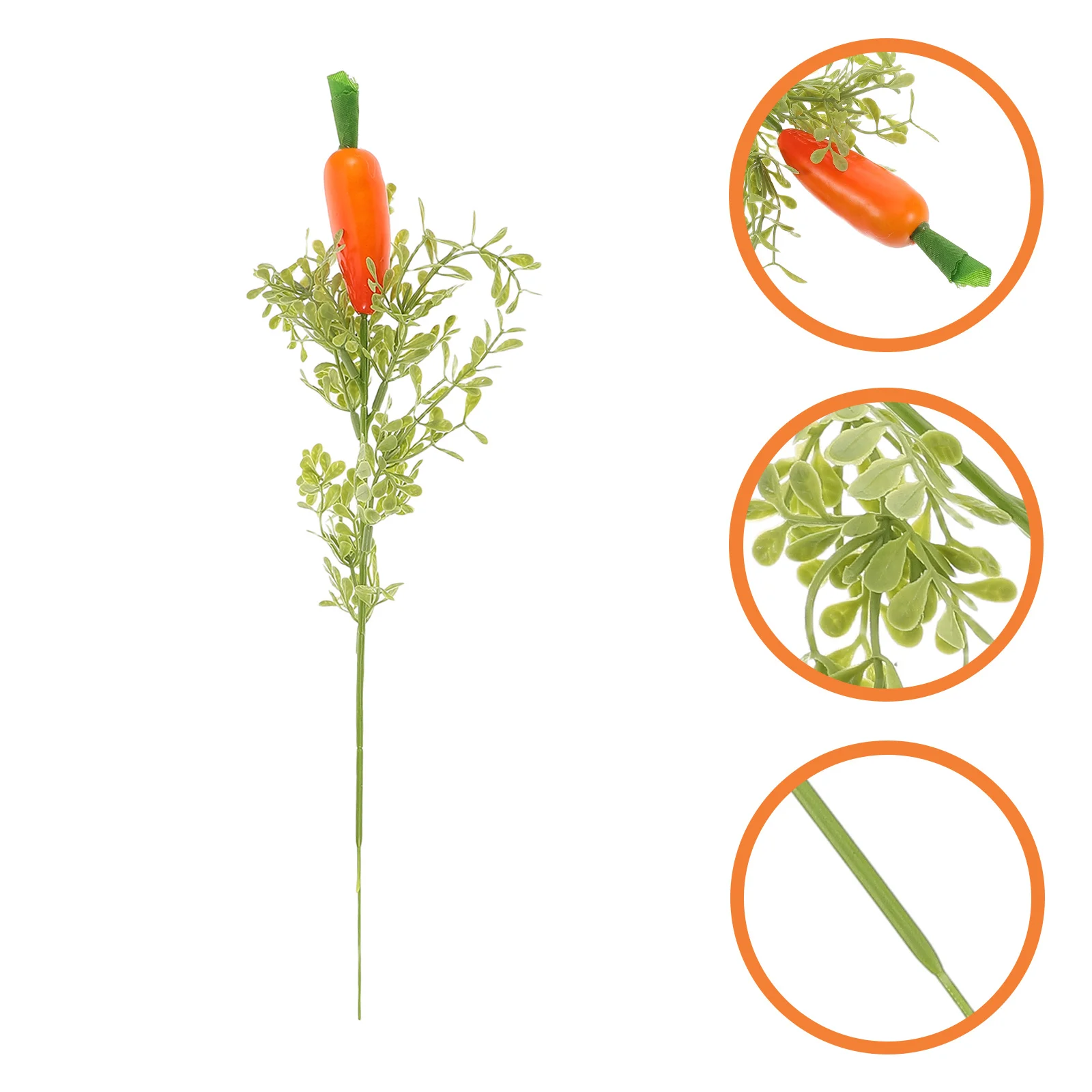 

6Pcs Lifelike Foam Carrots Easter Decorations Home Table Centerpieces Festive Photo Props Festive Holiday Decoration