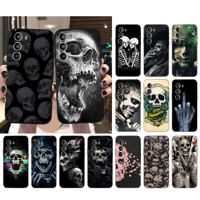 Grim Reaper Skull Skeleton Phone Case for Moto G84 G22 G32 G42 G52 G62 G53 G72 G60 G60S G100 G10 G20 G30 G13 G50 G 5G G Pure