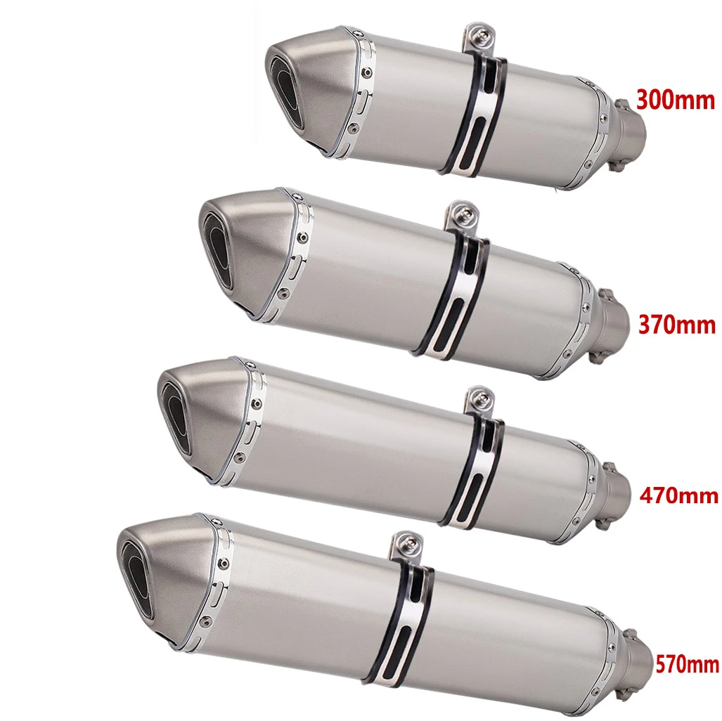 

Universal 51MM Motorcycle Stainless steel Exhaust Pipe Hot Sale 570mm for ninja400 R3 Z900 S1000RR MT-07 pcx160 duke390 R1