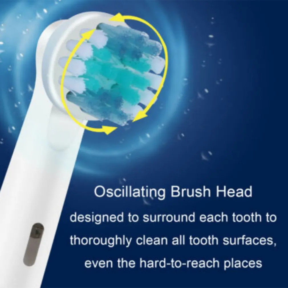 4 PCS /set Electric Toothbrush Replaceable Head Tooth Brush Heads For Oral B Electric Brush Nozzles Soft Dupont Bristle SB-17A