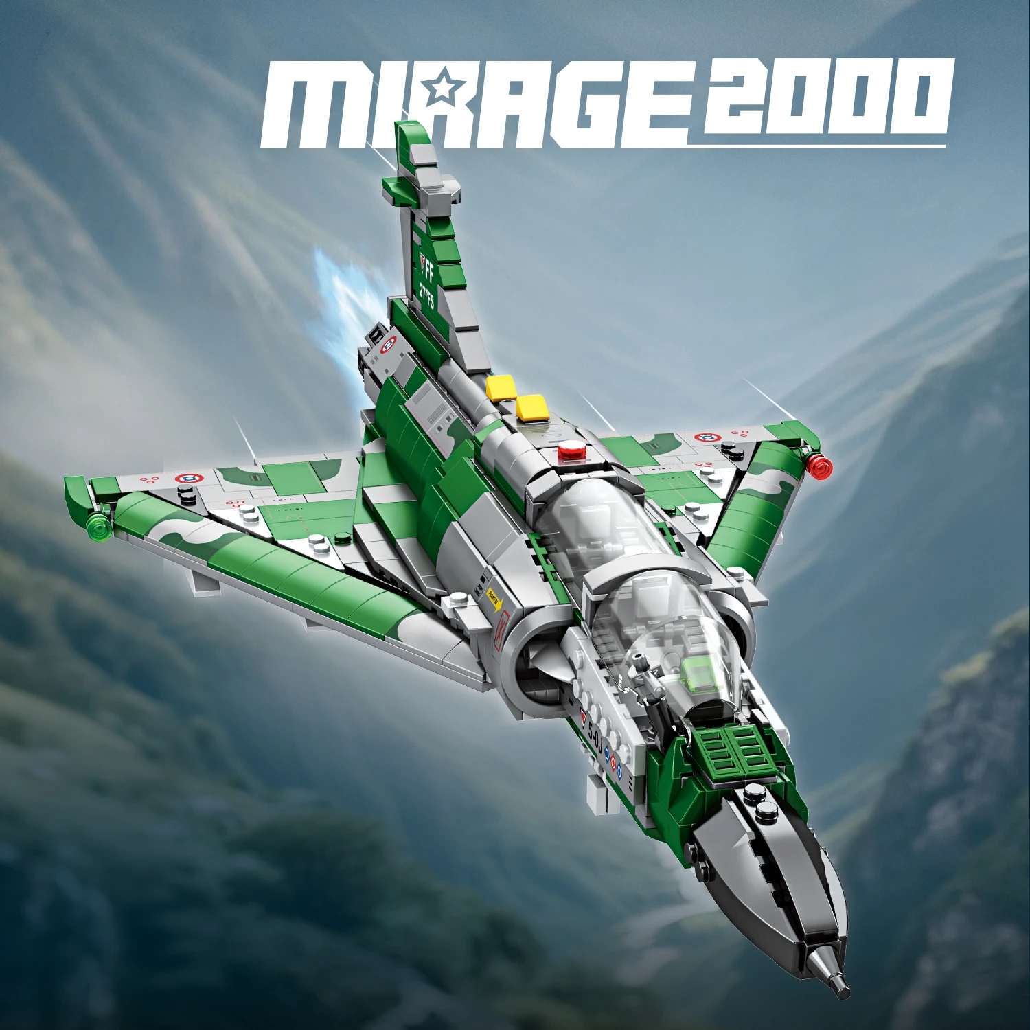 Tecnico Francia Mirage 2000 Supersonic Fighter Aereo Building Blocks Modello Kit Militare WW2 Aereo Regalo FAI DA TE Per I Ragazzi Bambini