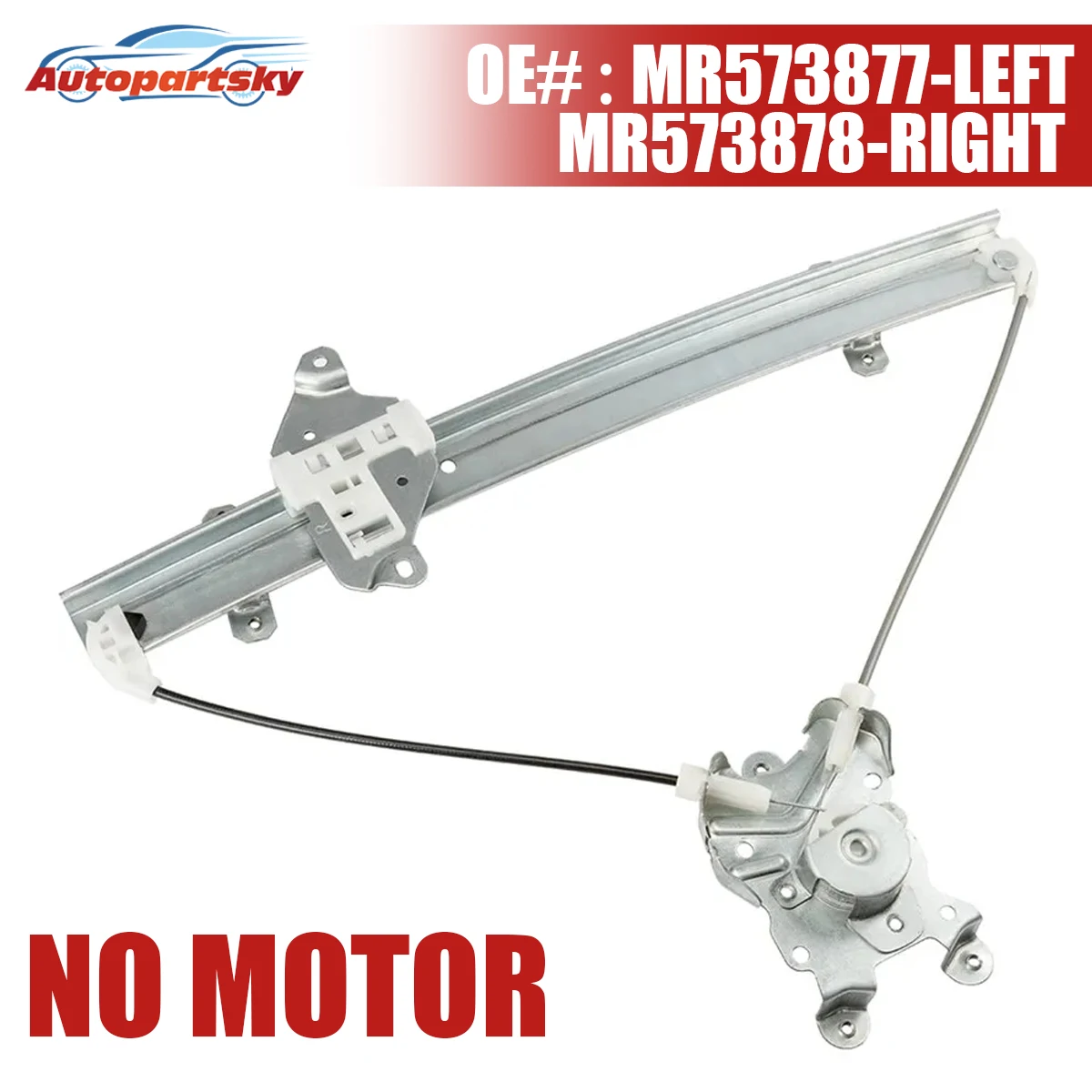 New Front Window Glass Regulator No Motor For Mitsubishi Outlander 2003-2006 Repair Accessories MR573877 MR573878 Car Accessorie