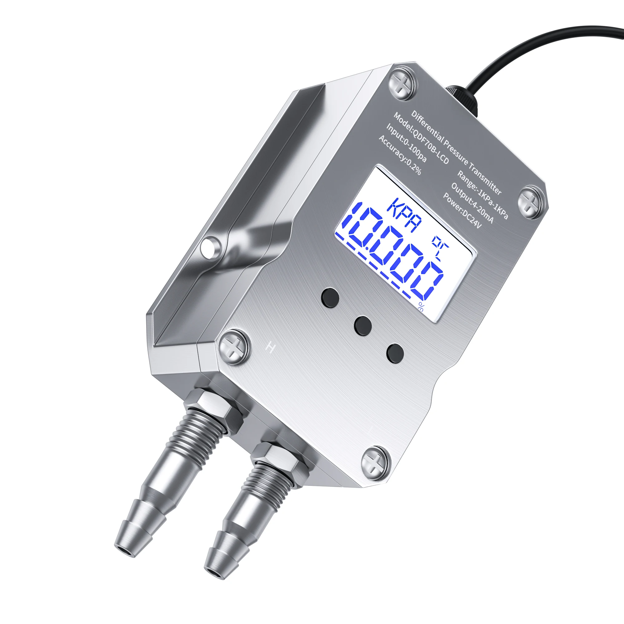 Digital Differential Pressure Transmitter 4-20mA 0-10V 0-5V RS485 Differential Pressure Meter 0-100pa  0-500pa 0-1Kpa 0-5Kpa