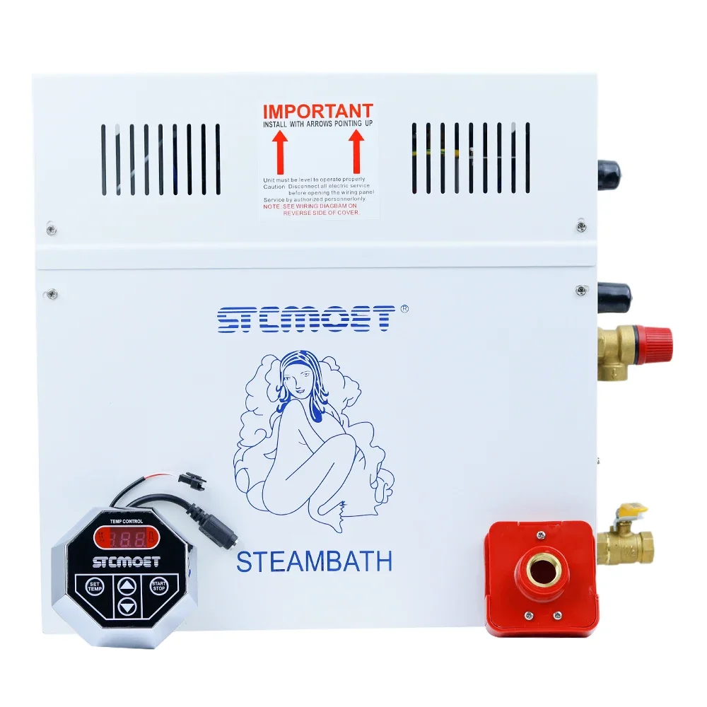 6KW 220V Steam Generator for sauna bath home SPA shower with ST-135M controller