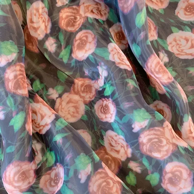 2025 sommer Neue frauen Bluse Stilvolle Streetwear Puff Sleeve Pullover Quadrat Kragen Gedruckt Plissee Casual Chiffon Tops ZT 584