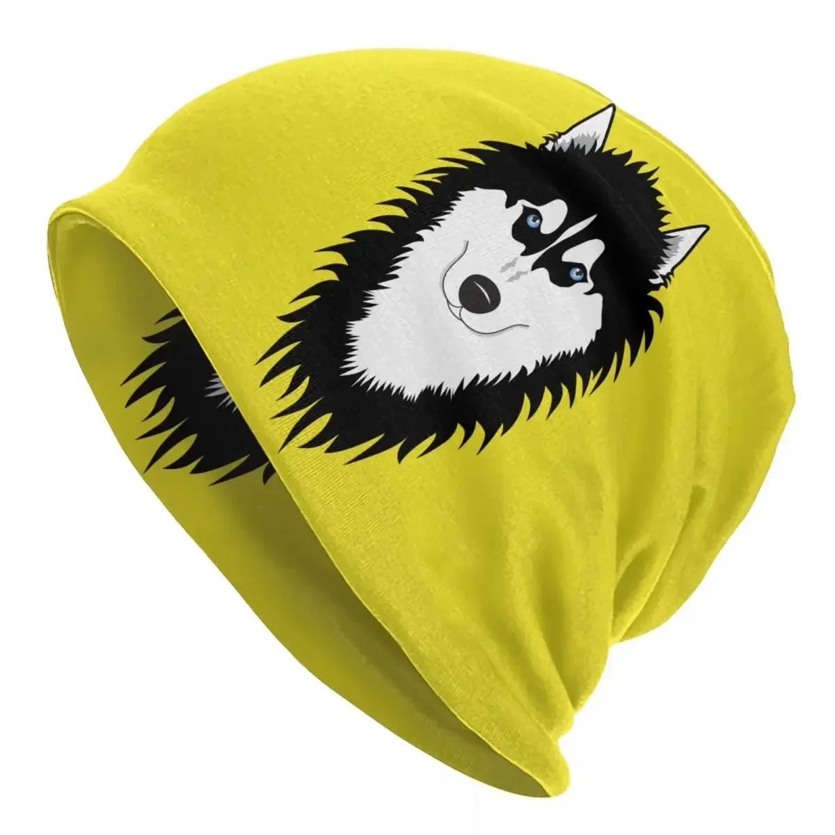 

Funny Siberian Husky Dog Beanie Cap Unisex Winter Warm Bonnet Homme Knit Hats Cool Outdoor Skullies Beanies Caps For Men Women