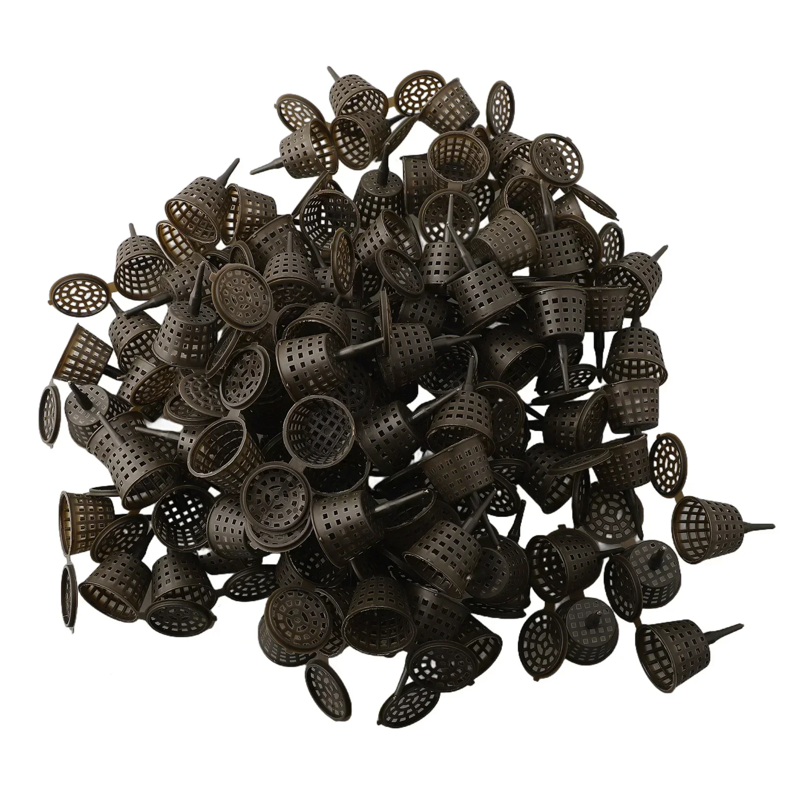 Portable Fertilizer Box Lid Plant Plastic Tool 100Pcs Basket Bonsai Case Flower Gardening Organic Useful Convenient