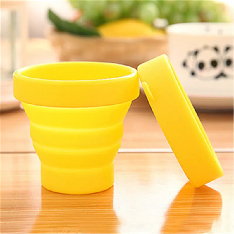 2022 New Folding Cups 1000ml BPA FREE Food Grade Water Cup Travel Silicone Retractable Coloured Portable Outdoor Coffee Handcup