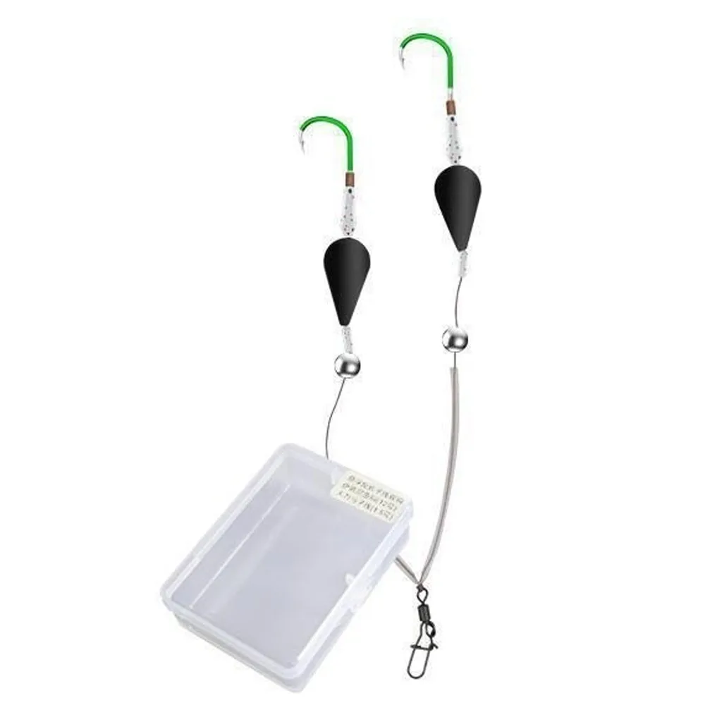 European-Style Fishing Hair Rigs Hook floating Ready-to-Use Accessory Carp Fishing Hook buoyancy tube Lead Hooks Anti Bottom