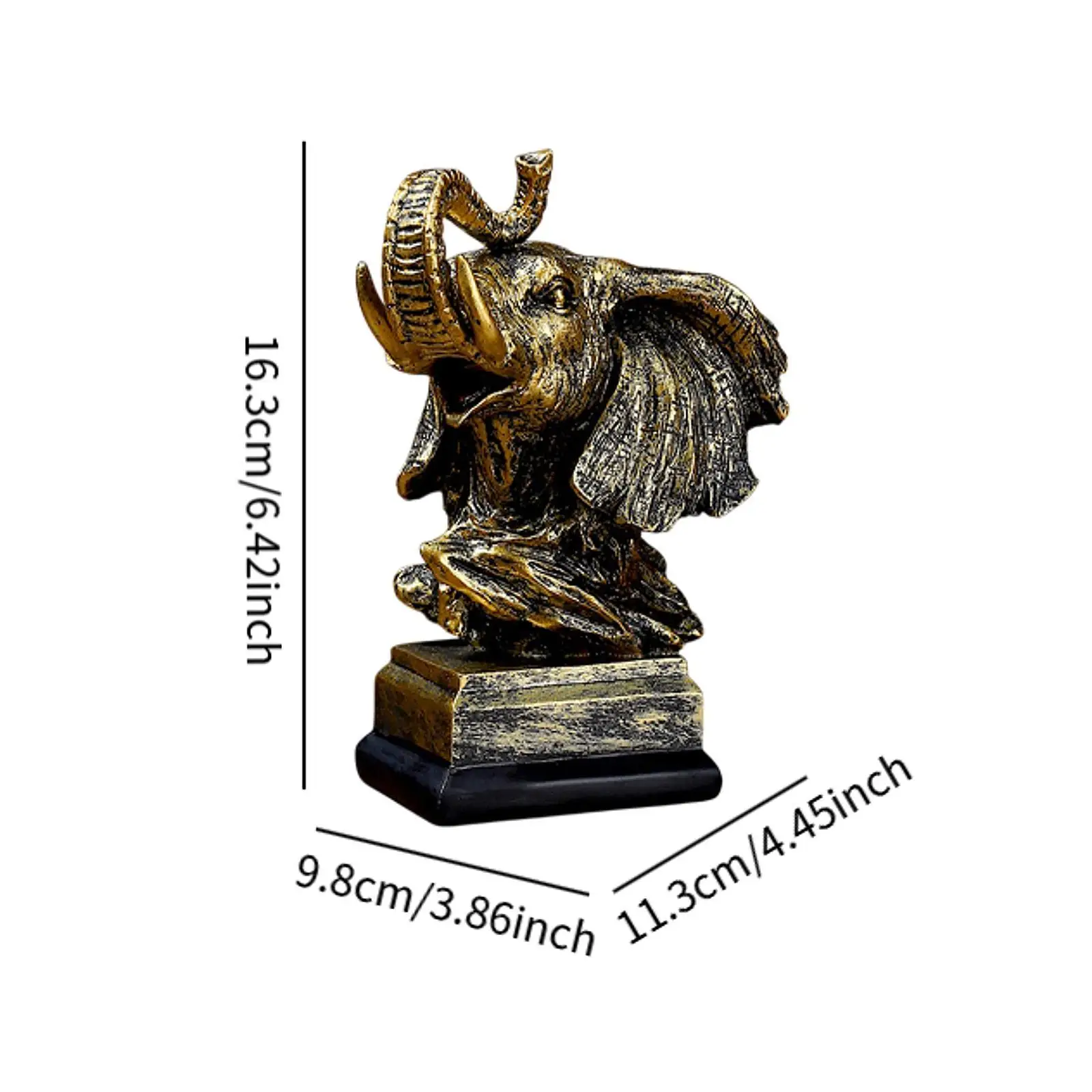 Animal Statue Resin Figurine Table Ornament Table Centerpiece for Bookshelf Living Room