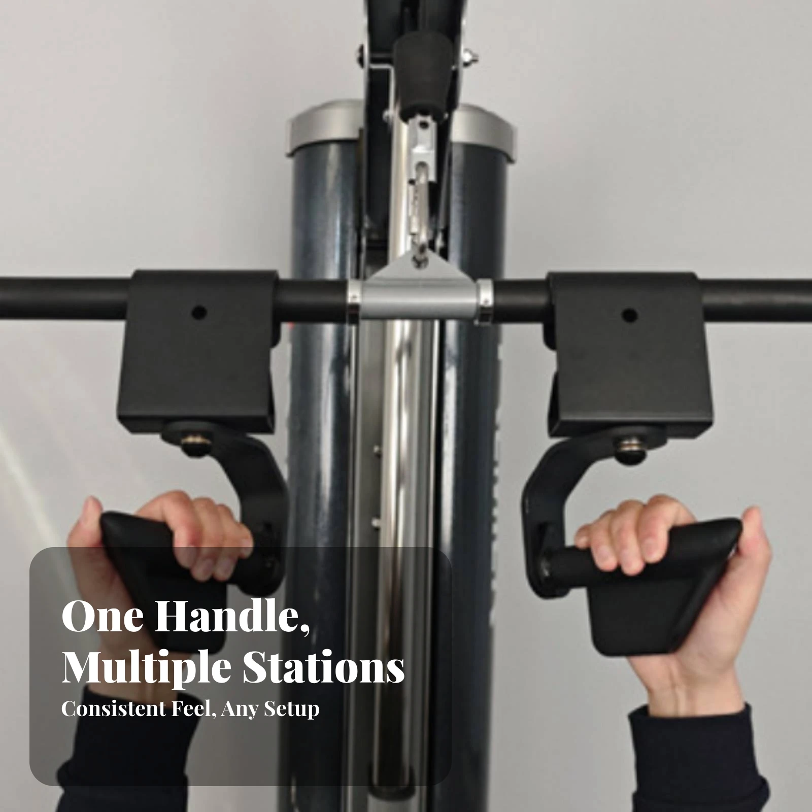 Rotating Cable Handle 360-Degree Swivel Gym Handle with Padded Grip Rotating Bar Heavy-Duty Fitness Equipment Sturdy