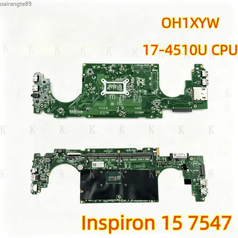 C FOR For Dell Inspiron 15 7547 Laptop Motherboard DA0AM6MB8E00H1  wbr/  XYW I7 CPU Tested OK