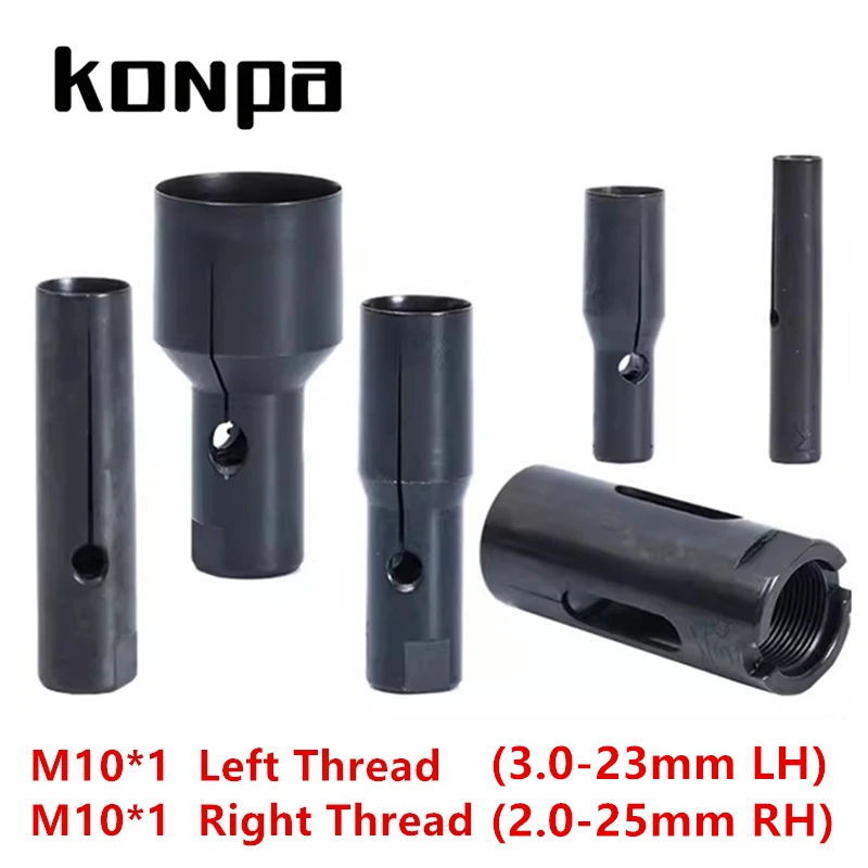 M10*1 RH LH Right Left Thread Automatic Bar Feeder Collet Chuck M10x1.0 Round Hole 2.0-25.0mm CNC Lathe Feed Clamping Hold