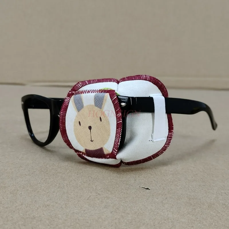 

eye cover glasses Amblyopia goggles single eye correction child full cover cartoon eye cover cotton thin cartoon eye