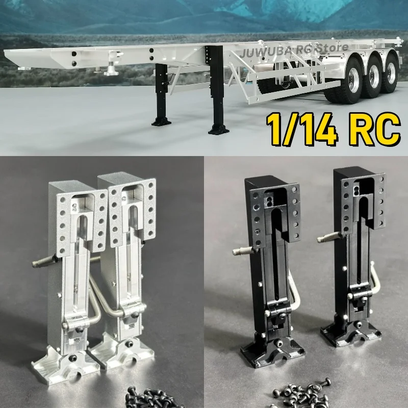 RC 1/14 Toy Truck Supporting Leg For Tamiya 40 Foot Container Semi Trailer 1 14 RC Arocs 770S Tractor Truck Parts Accessories