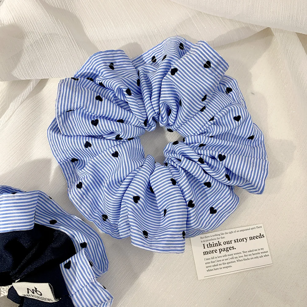 Gestreiftes Dickdarm-Haarband im französischen Ozean-Stil, Damen-Kopfseil, Damen-Liebesfarbanpassung, vielseitiger Haarschmuck – Detail 3